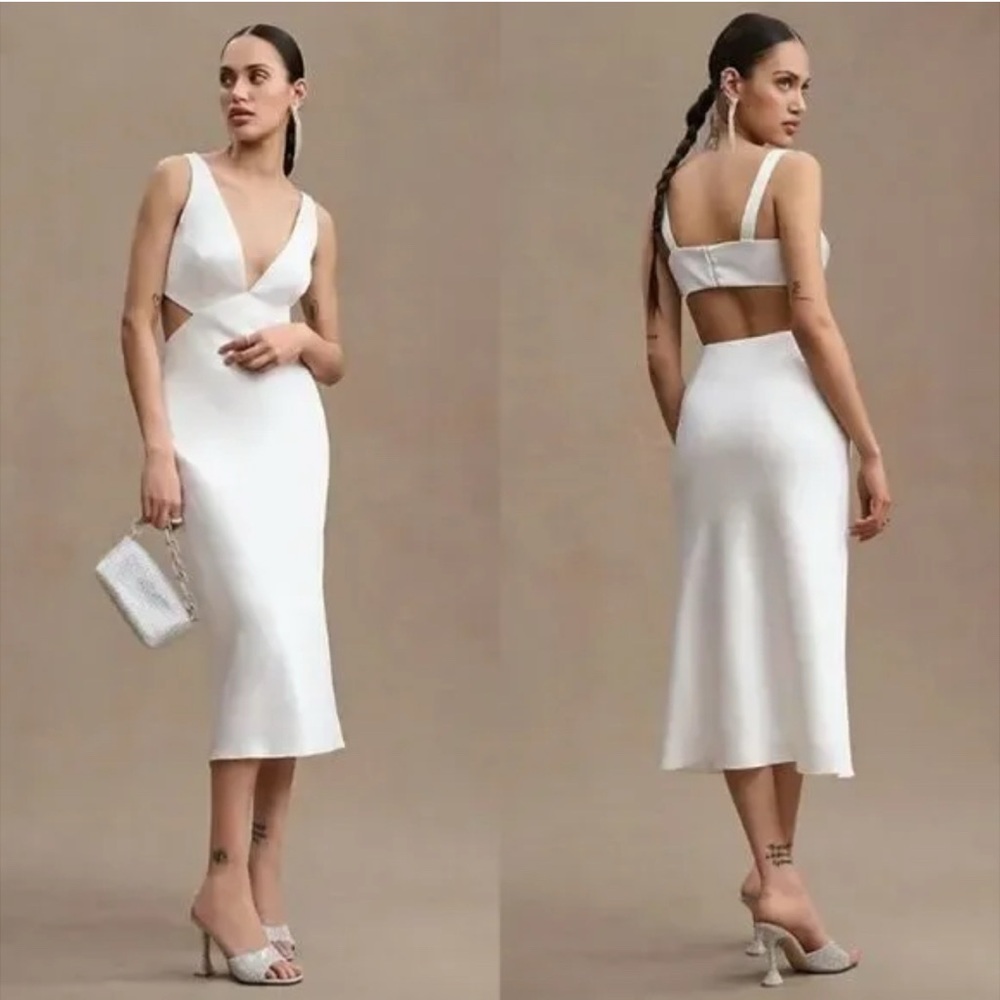 Sachin & Babi Sierra Satin Midi Dress